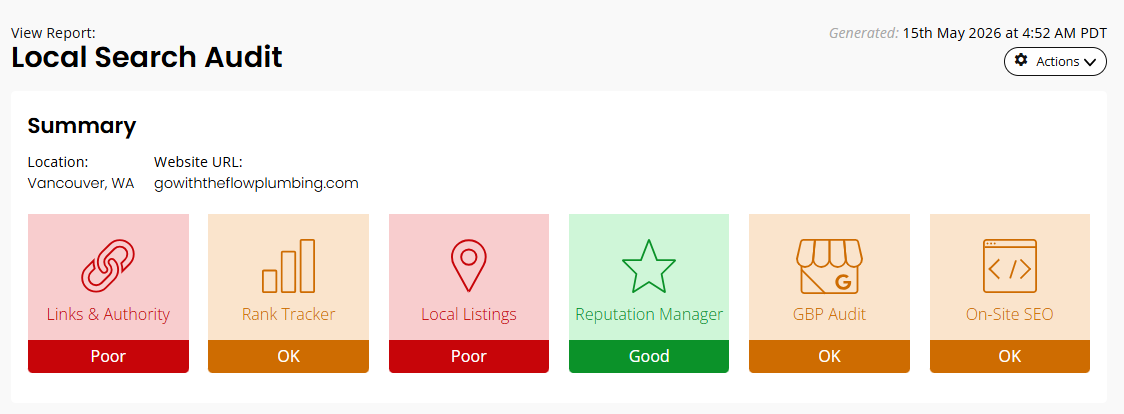 Go with the flow plumbing local search audit may